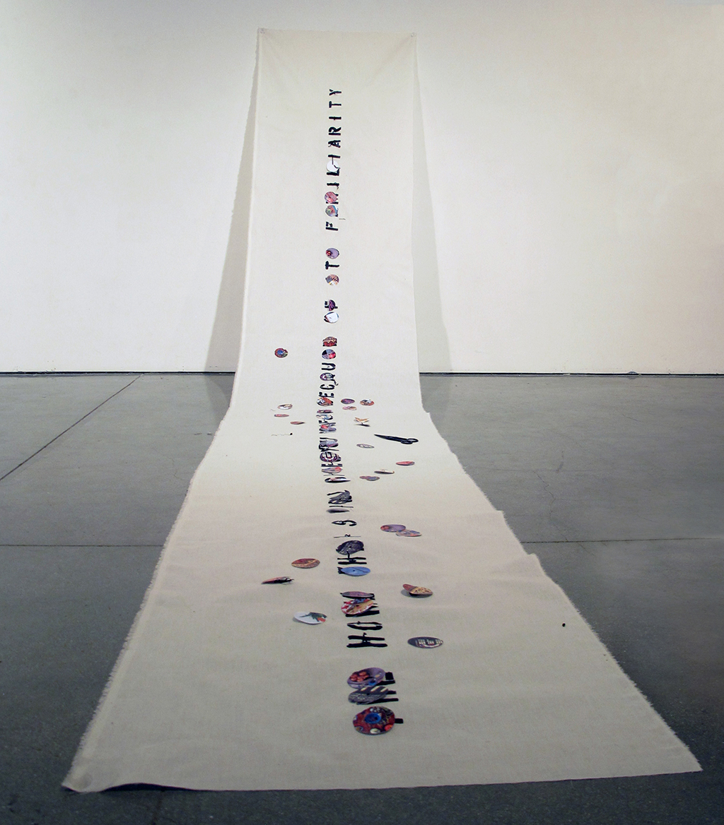 MELIKA ABIKENARI: "The Home That Still Gives You Comfort Because of Its Familiarity", performance installation, mixed media, 2016